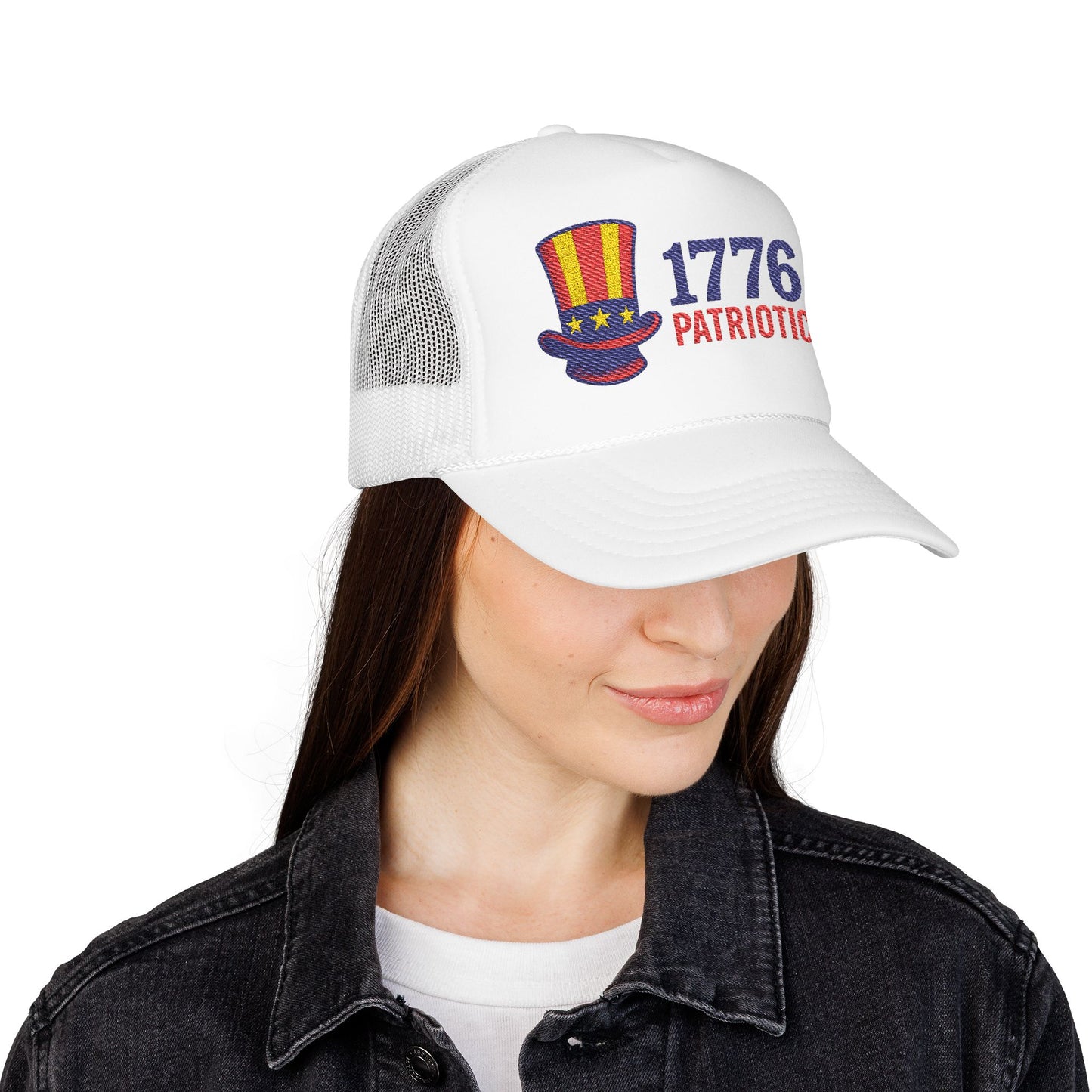 Patriotic Foam Trucker Hat | 1776 Embroidery