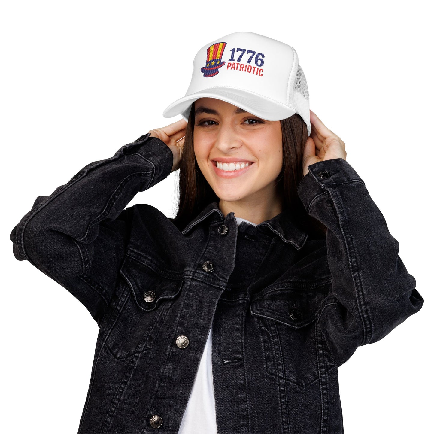 Patriotic Foam Trucker Hat | 1776 Embroidery