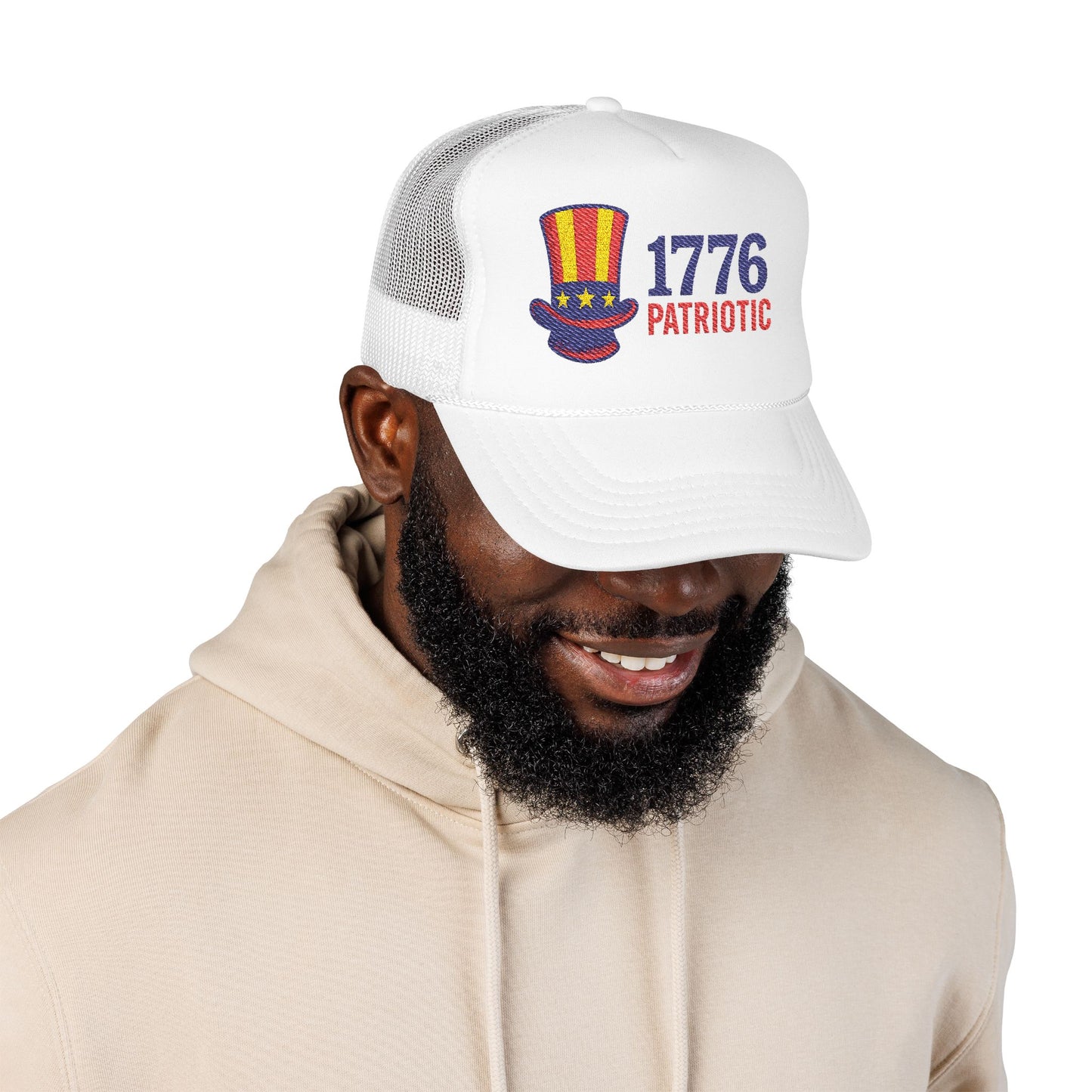 Patriotic Foam Trucker Hat | 1776 Embroidery
