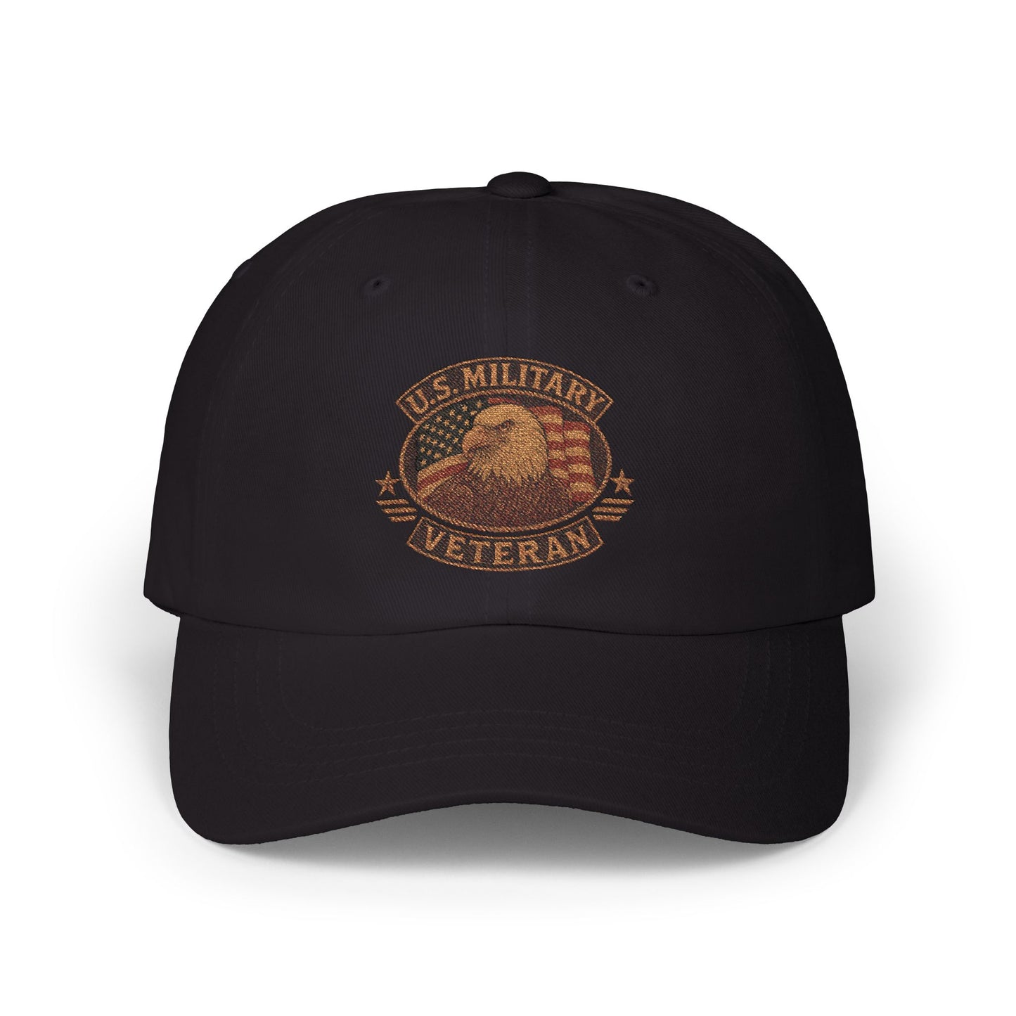 U.S. Military Veteran Dad Cap | Classic Cap for Veterans | Gift for Dads | Adjustable Hat for Everyday Wear | Military Pride