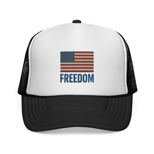 Freedom USA Flag Trucker Cap | Patriotic Hat for Men