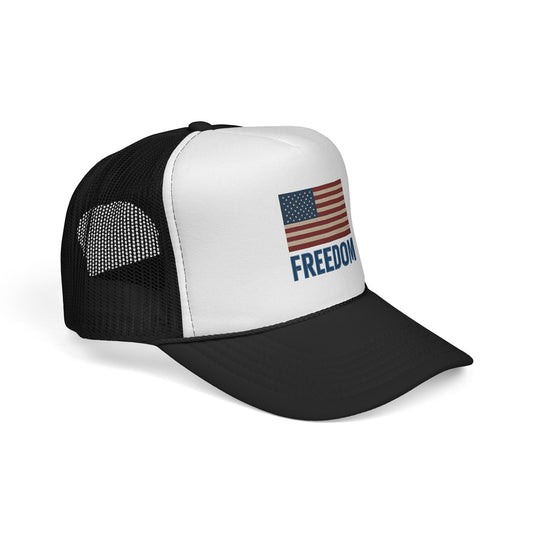 Freedom USA Flag Trucker Cap | Patriotic Hat for Men