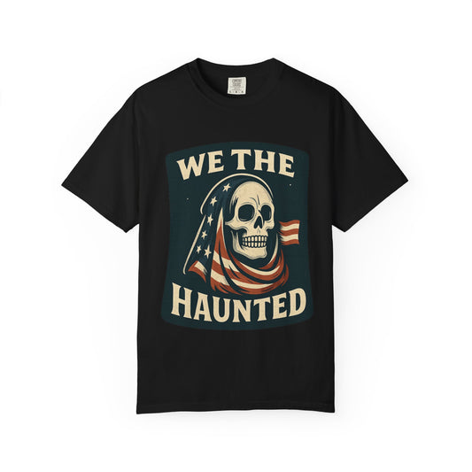 Spooky But Patriotic T-shirt, Halloween Shirt, USA Flag Tee, Creepy Independence Day Top, October 31st Clothing