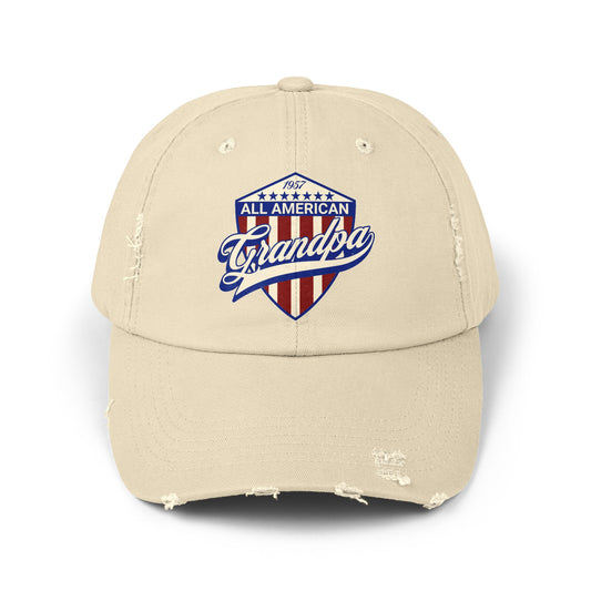 All American Grandpa Distressed Cap
