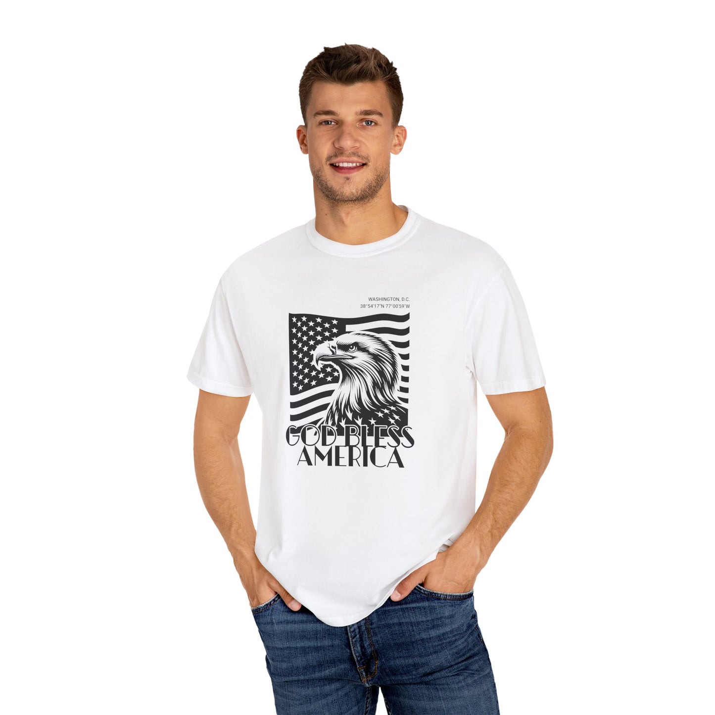 God Bless America Eagle T-Shirt — Patriotic USA Flag Tee