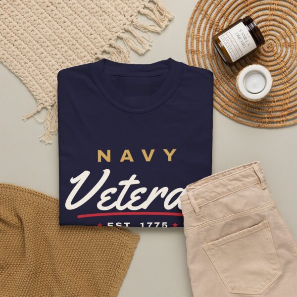 Navy Veteran Script Tee, True Navy