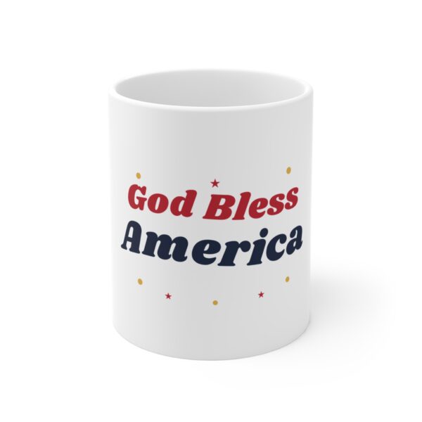 God Bless America Groovy Daisy Mug