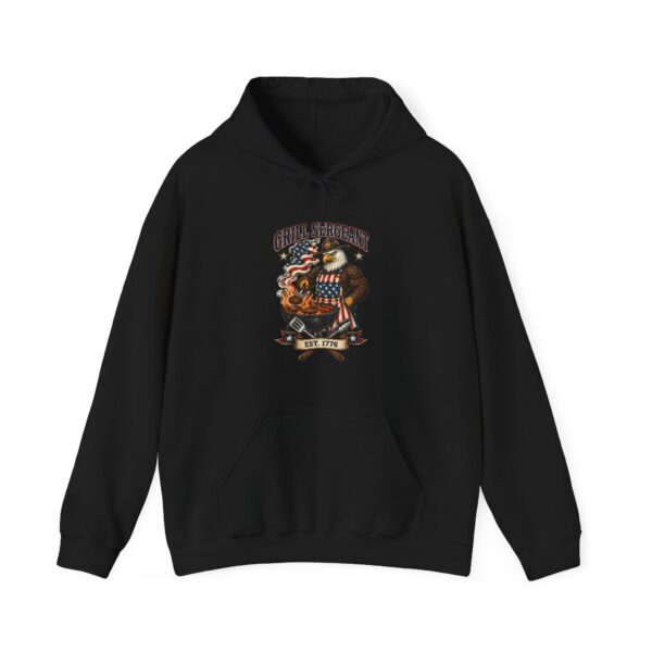 Grill Sergeant Eagle Hoodie, Black