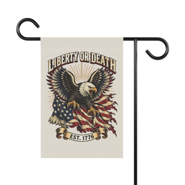 Liberty or Death Eagle Garden Flag