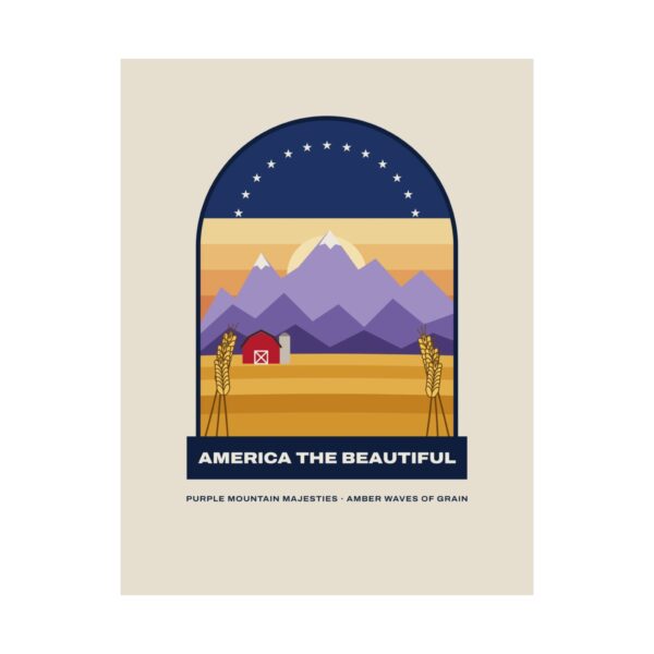 America the Beautiful Print Poster