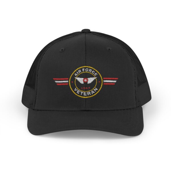 Air Force Veteran Patch Trucker Hat