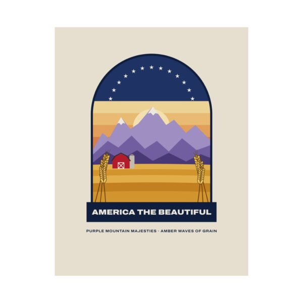 America the Beautiful Print Poster
