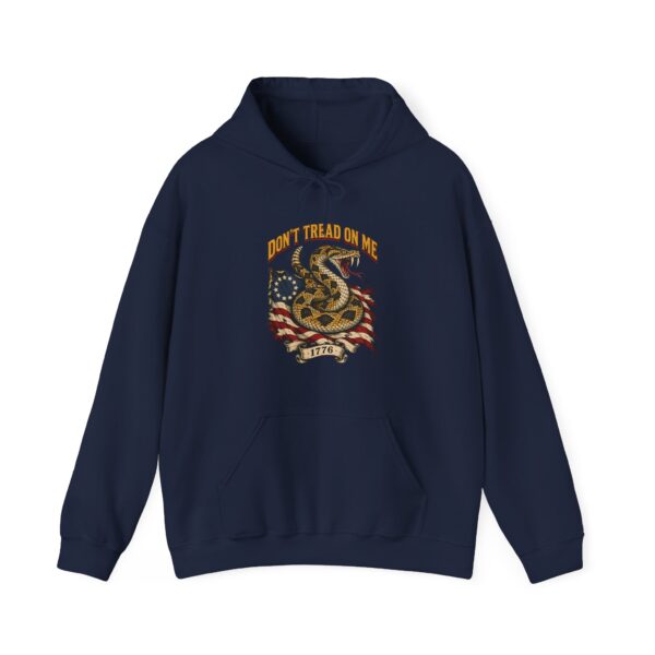 Don't Tread on Me Rattlesnake Hoodie, Navy