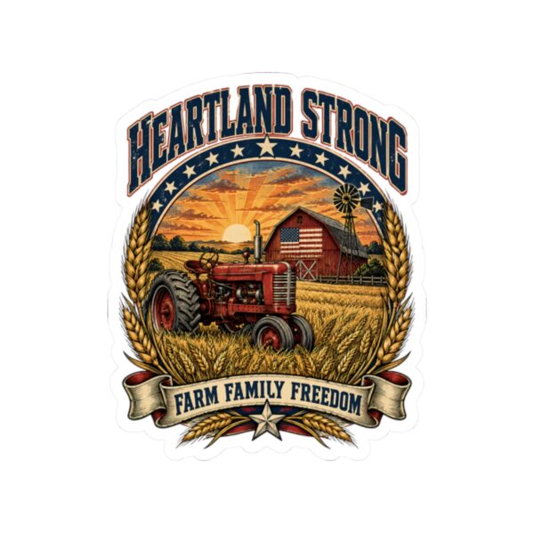 Heartland Strong Tractor & Barn Sticker
