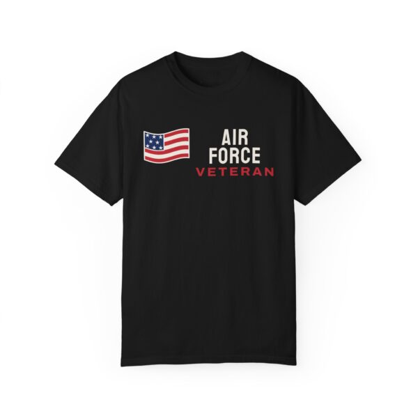 Air Force Veteran Flag Tee, Black