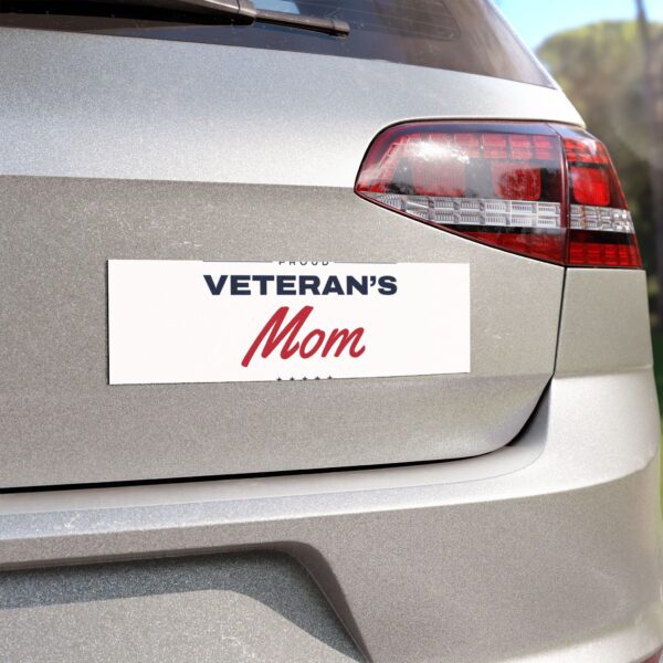 Proud Veteran's Mom Car Magnet
