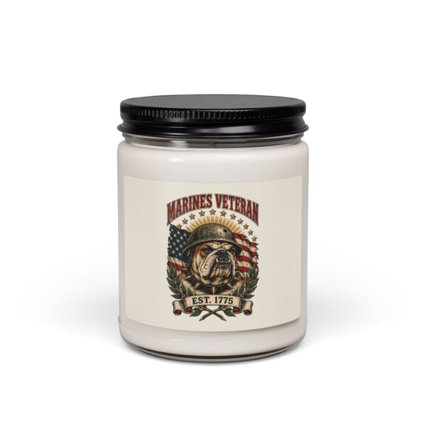 Marines Veteran Bulldog Soy Candle