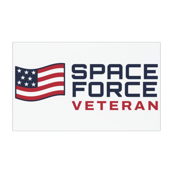 Space Force Veteran Flag Car Magnet