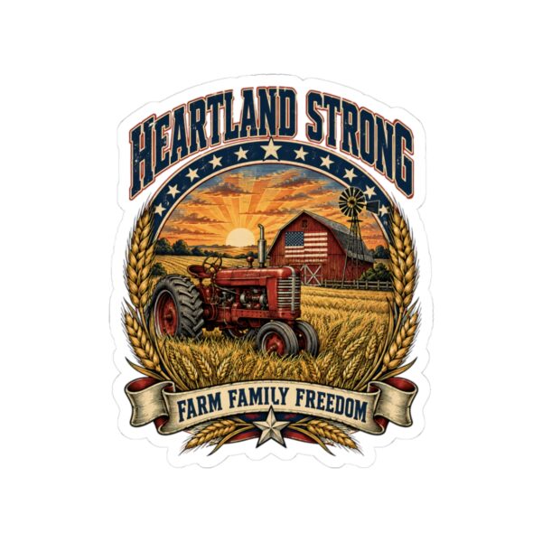 Heartland Strong Tractor & Barn Sticker