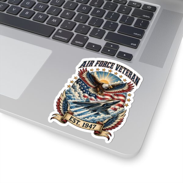 Air Force Veteran Eagle & Jet Sticker