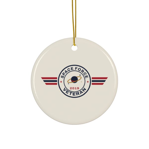 Space Force Veteran Patch Christmas Ornament