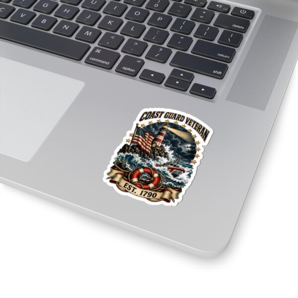 Coast Guard Veteran Lighthouse Sticker