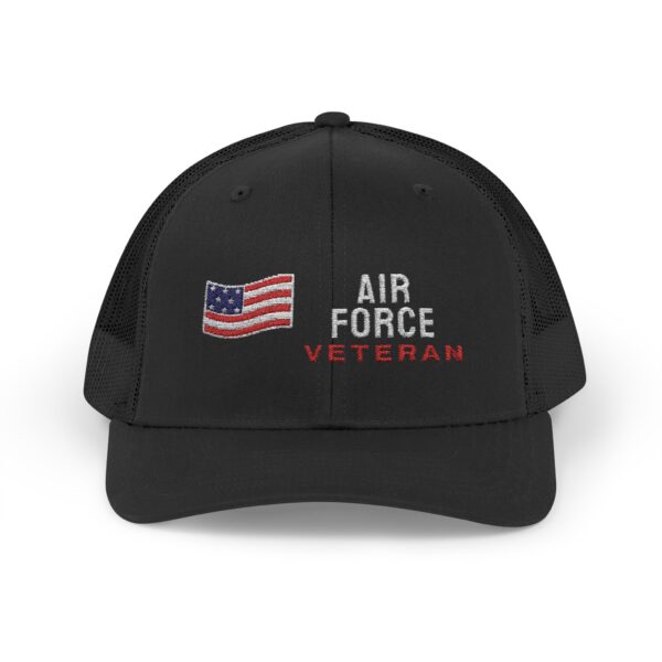 Air Force Veteran Flag Trucker Hat