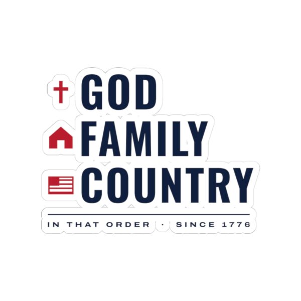 God Family Country Sticker