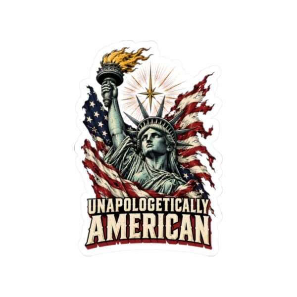 Unapologetically American Lady Liberty Sticker