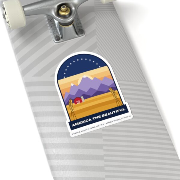 America the Beautiful Vintage Poster Sticker