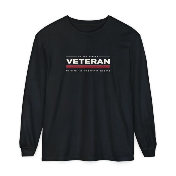 Veteran My Oath Has No Expiration Date Long Sleeve Tee, Black