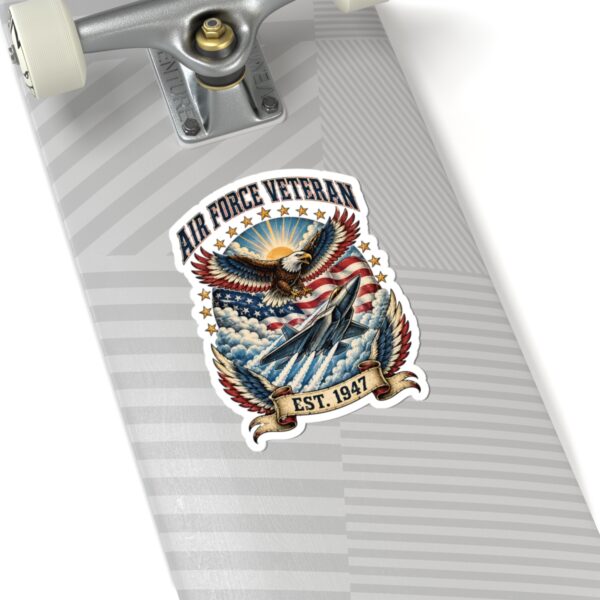 Air Force Veteran Eagle & Jet Sticker