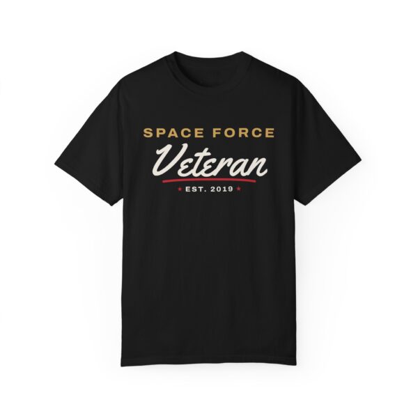 Space Force Veteran Script Tee, Black