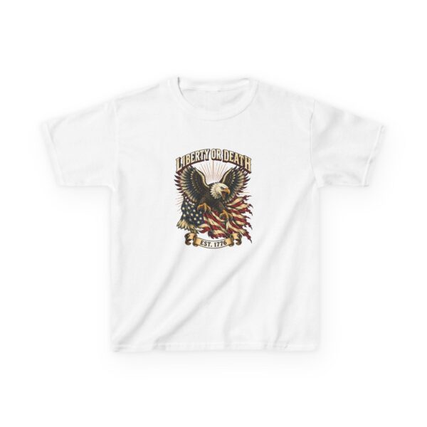 Liberty or Death Eagle Youth Tee, White