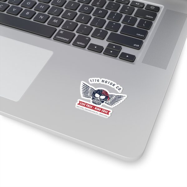 1776 Motor Co. Winged Skull Sticker