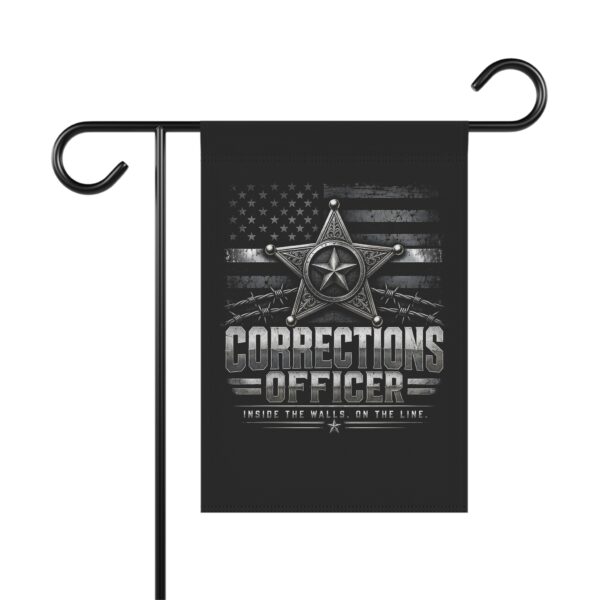 Corrections Officer Garden Flag