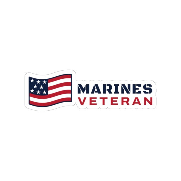 Marines Veteran Flag Sticker