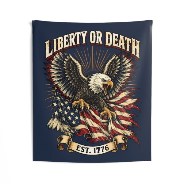 Liberty or Death Eagle Wall Tapestry