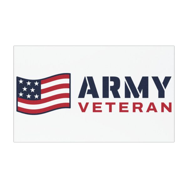 Army Veteran Flag Car Magnet