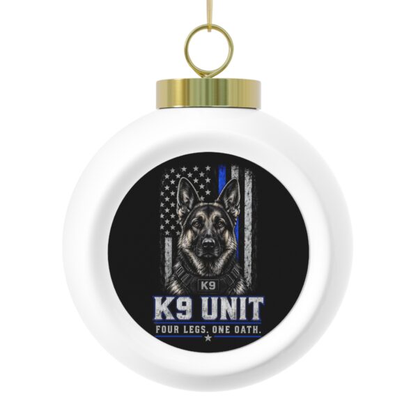 K9 Unit Globe Christmas Ornament