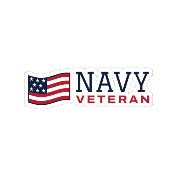 Navy Veteran Flag Sticker