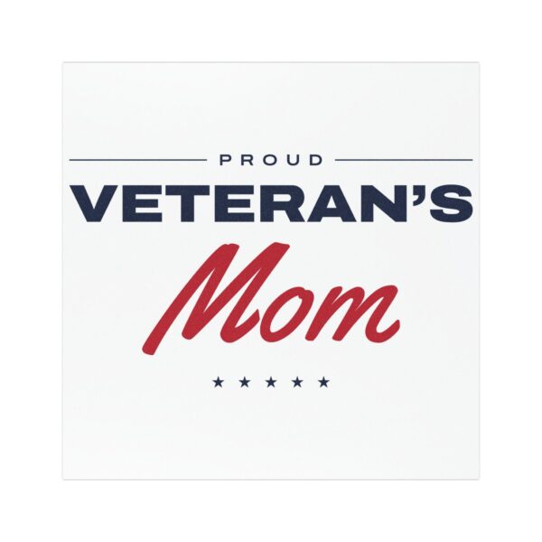 Proud Veteran's Mom Car Magnet