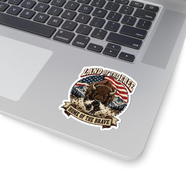 Land of the Free Bison Sticker