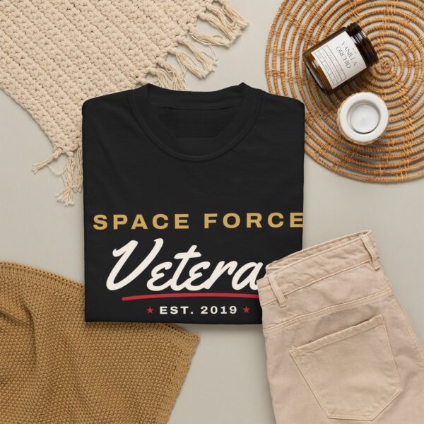 Space Force Veteran Script Tee, Black