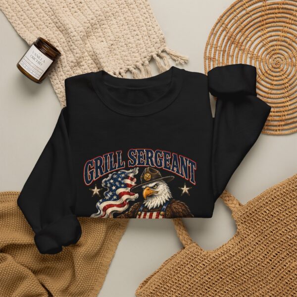 Grill Sergeant Eagle Crewneck Sweatshirt, Black