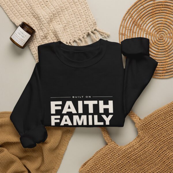 Faith Family Freedom Crewneck Sweatshirt, Black