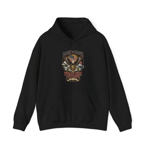 Back to Back World War Champs Hoodie, Black