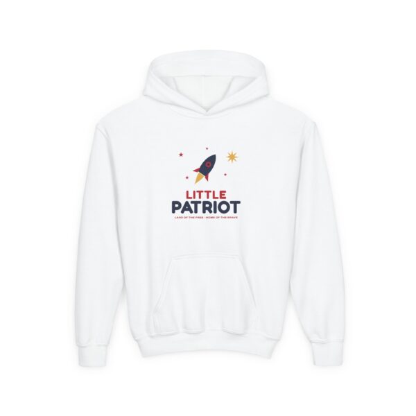 Little Patriot Youth Hoodie, White