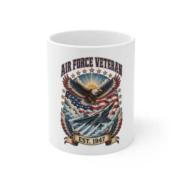 Air Force Veteran Eagle & Jet Mug
