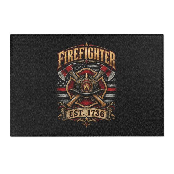 Firefighter Est. 1736 Area Rug